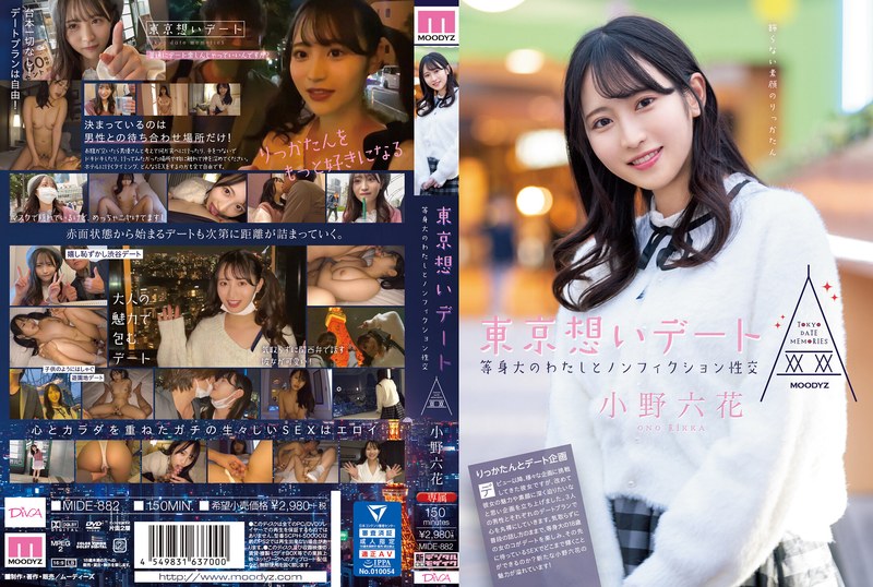 東京想いデート 等身大のわたしとノンフィクション性交 小野六花(mide00882) ジャケット画像
