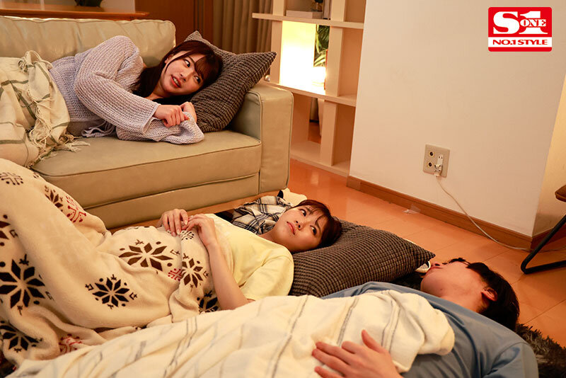 Gカップ同級生2人組が僕の家で勉強合宿!休憩の度にエロいことが! 安達夕莉 宇野みれい(sone00269) シーン2